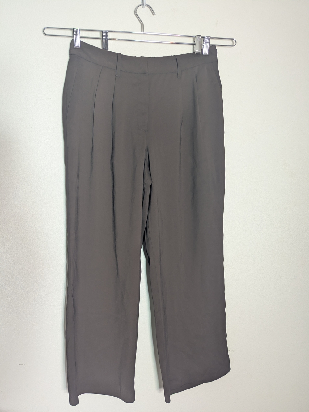 Quince Womens Pants NWT Crepe Stretch Wide Leg Pleated Wrinkle Resistant sz 14